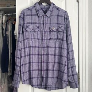 Antigua Baltimore Ravens plaid button down